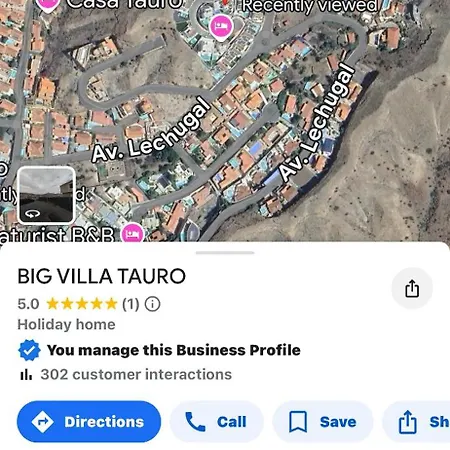 Villa Big Tauro With Private Heated Saltwater Pool & Jacuzzi & Bbq & Game & Arcade Games *
