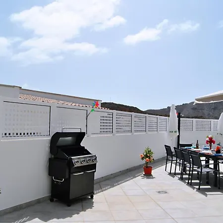 Big Tauro With Private Heated Saltwater Pool & Jacuzzi & Bbq & Game & Arcade Games * Mogán