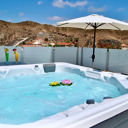 Big Tauro With Private Heated Saltwater Pool & Jacuzzi & Bbq & Game & Arcade Games Mogán